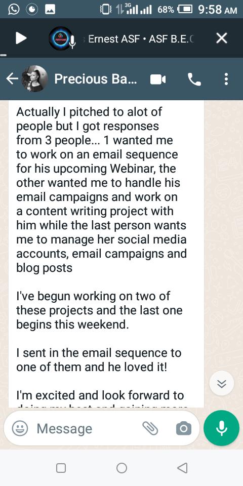 She got 3 jobs in less than a month